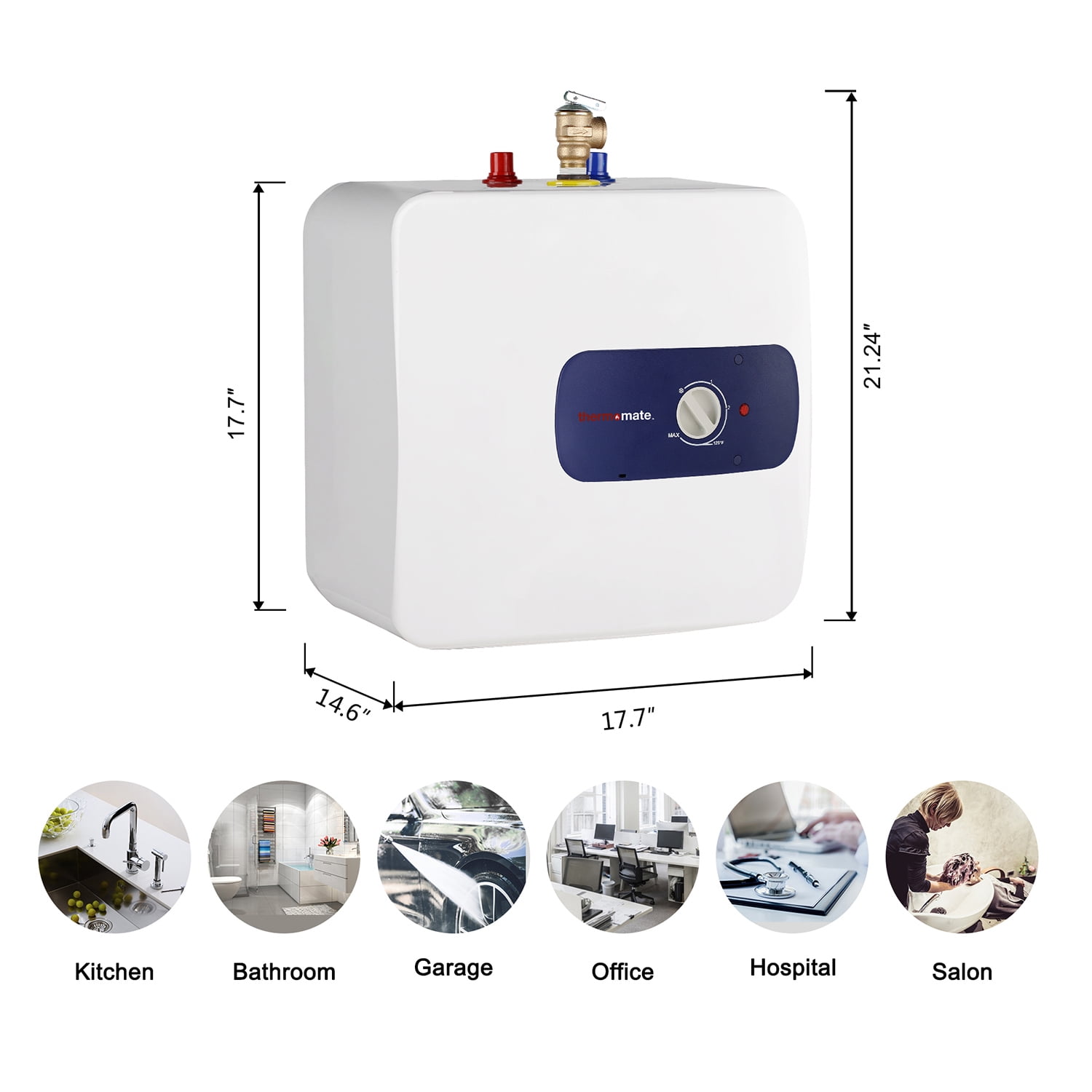 thermomate 6.5 Gal. 1440 W Electric Mini Tank Water Heater for Point of Use, ES700