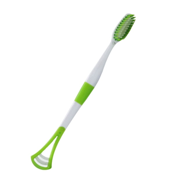 Tongue Scraper Green Tea Toothbrush Oral Cleaning Remove Coating Tongue Cleanering Fresh Breath Remove Coating Brush Random Color