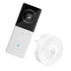 thumbnail image 3 of Video Timbre Smart Home Detector de visión nocturna por infrarrojos Cámara de seguridad impermeable WiFi inalámbrica, Timbre de puerta con receptor Eigraketly HA006536-02, 3 of 6
