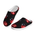 thumbnail image 2 of Goofa Beautiful Red Ladybug Print Womens Mens Cotton Lightweight House Slippers , Washable Home Slippers,Indoor Comfy Bedroom Cozy Slippers-42/43, 2 of 7