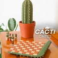 thumbnail image 2 of 3D Printed 32PCS Cactus Chess Board Set Roll-Up Portable Cactichess Chess, 2 of 5