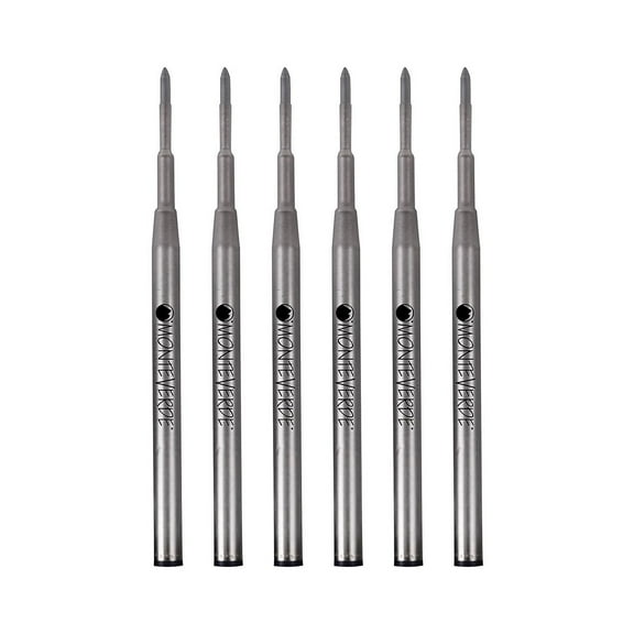 Monteverde Ballpoint Pen Refill Medium Point Blue Ink 6 Pack (M433BB)