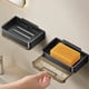 thumbnail image 5 of pstuiky Jabonera doble con soporte para jabón y esponja ahorra espacio y es ideal para el baño., 5 of 6