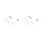 thumbnail image 3 of Guardurnaity Nuevas gafas ópticas Retro para hombres y mujeres, marco de Metal, gafas Vintage decorativas para niños y niñas rosa dorado 2piezas Guardurnaity CBP073182, 3 of 5