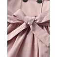 thumbnail image 6 of Kiapeise Toddler Girl Dress Coat Long Sleeve Button A Line Jacket Fall Winter Outwear Trenchcoats, 6 of 9