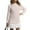 Complexion, variant on NANAIQ Sweater Dress for Women Fall Cute Pleated Cable Knit Mini Dress Twofer Style Crewneck Long Sleeve Short Dresses Brown L