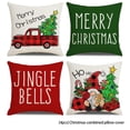 thumbnail image 2 of Kearding 4 piezas funda de almohada de Navidad decoración Año Nuevo DIY funda de almohada a prueba de polvo sofá cama hogar Oficina coche Kits de decoración para fiestas, 2 of 6