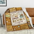 thumbnail image 2 of JXNUO Book Lovers Gifts for Christmas, Book Lovers Gift Ideas, Gifts for Book Club Readers, Book Lover Gifts for Women, Bookworm Librarian Gifts, Bookish Gifts for Women Throw Blanket for Xmas, 2 of 7