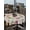 Beige, variant on Happy Easter Outdoor Tablecloth - 52x70 Inch Rectangle Dining Table Cover, Watercolor Floral Daisy Wreath Eggs Colorful Plaid Waterproof Outdoor Table Cloth with Umbrella Hole & Zipper for Patio