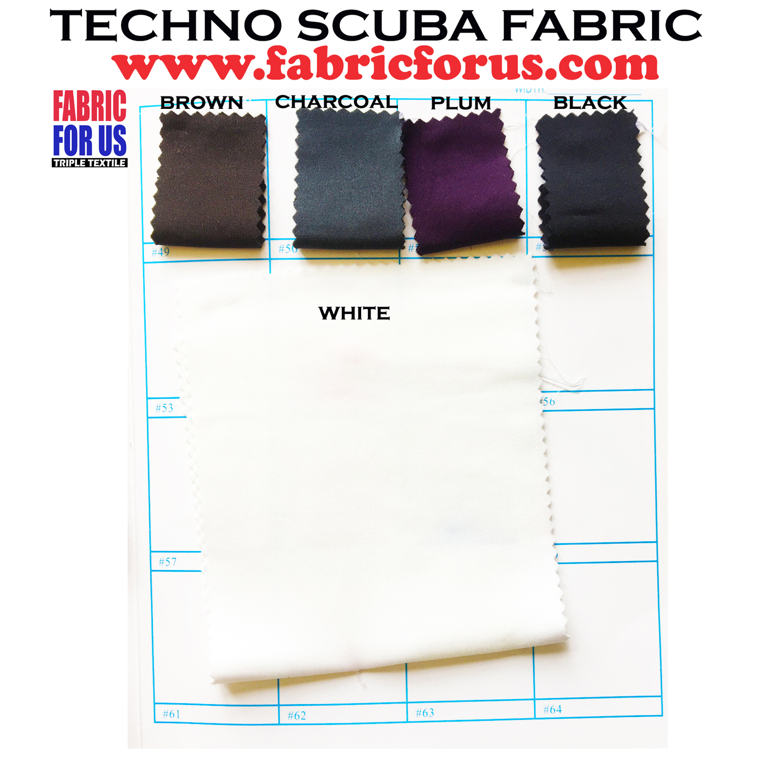 Techno Scuba Poly-Spandex BLACK Fabric by Fabric For Us (Sold by 3 Yards) Apparel, Arts, Craft & Industry FREE SHIPPING