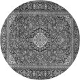 thumbnail image 1 of Ahgly Company Indoor Round Medallion Gray Traditional Area Rugs, 7' Round, 1 of 1