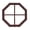 BROWN, variant on Shed Window 14" Octagon Gable Flush Mount Brown for Sheds, Playhouses, and Chicken Coops 1 PK (WOCT14BR-BX1)