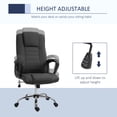 thumbnail image 4 of Vinsetto High Back Office Chair Height Adjustable Desk Chair with Wheels, Black (Set of 1), 4 of 10
