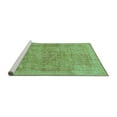 thumbnail image 2 of Ahgly Company Machine Washable Indoor Rectangle Abstract Turquoise Blue Modern Area Rugs, 2' x 5', 2 of 4