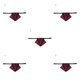 thumbnail image 1 of Methold Mascota Bandana Bowknot Mascota Pañuelo Algodón Decoración Animal Babero Bufanda con Collar, Rojo Negro, S Negro rojo S 5piezas, 1 of 6