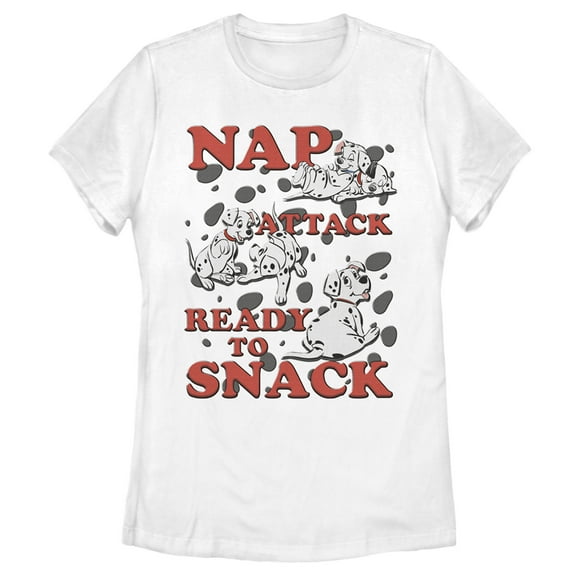 Women's One Hundred and One Dalmatians Ready to Snack Graphic Tee White X Large