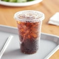thumbnail image 3 of VeZee 16oz Soft BPA Free Kosher Translucent Cups with Flat Lids & Straws for All Beverages:250CT, 3 of 5