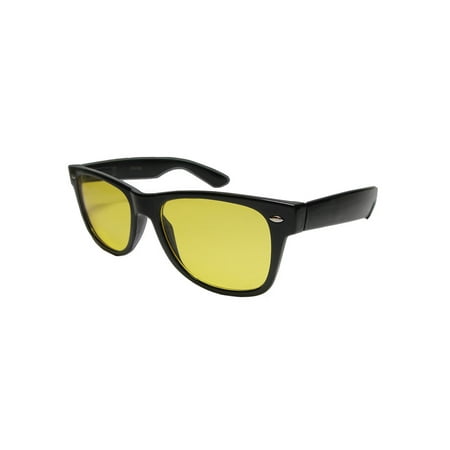 Night Driving Yellow Lens Vision Spring Temple 100% UVA UVB Sun Glass - (Best Sunglass Lenses For Driving)