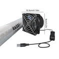 thumbnail image 2 of Extractor de aire USB pequeño y sencillo extractor de campana de cocina con ventilador de conducto de 1M, 2 of 6