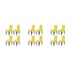 thumbnail image 1 of Funda para silla de 4 piezas Yuarrent Felpa amarillo Limon, 1 of 6
