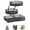 Black, variant on 3Tier Metal Skincare Organizer Shelf, MultiPurpose Countertop Makeup and Bathroom Display Stand