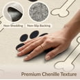 thumbnail image 6 of ODIKA 9'x12' Washable Area Rug Print Paws Bones Scattered Taupe Alfombra Para Perros Schnauzer for Great Room, Indoor Concept, Large Living Low Pile, Flatwoven, 6 of 7