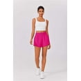 thumbnail image 2 of Pinspark Women's High Waisted Running Shorts Mesh Liner Athletic Shorts Quick Dry Gym Workout Shorts with Zip Pocket, 2 of 7