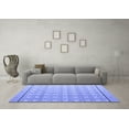 thumbnail image 3 of Ahgly Company Indoor Square Abstract Blue Modern Area Rugs, 5' Square, 3 of 4