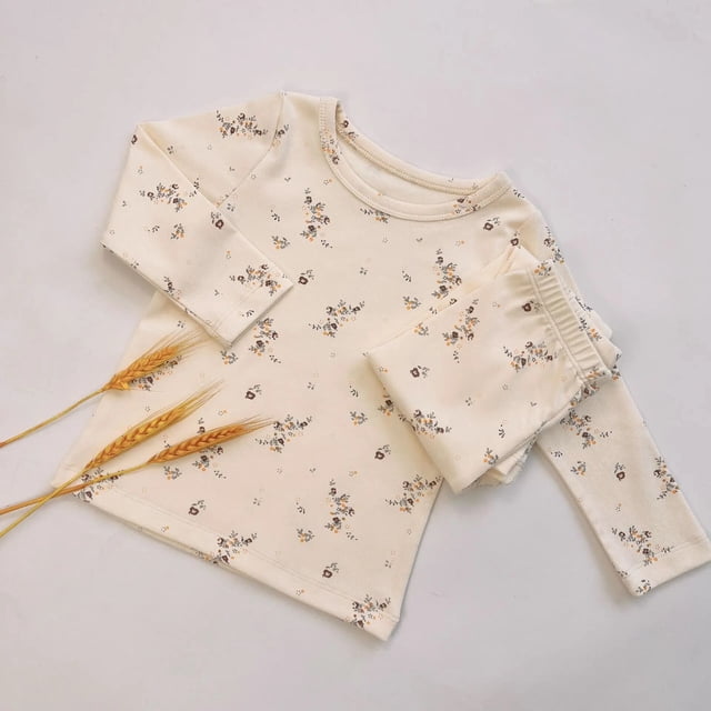 Pijamas con estampado de dibujos animados para niños, ropa de ocio danesa, traje de bebé para habitación con aire acondicionado