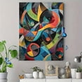 thumbnail image 4 of Abstract Geometric Shapes Canvas Art Print Modern Wall Decor for Living Room Bedroom Office, 4 of 8