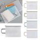 thumbnail image 2 of Bolsa de malla con cremallera, tamaño carta A4, de plástico transparente, impermeable, para guardar documentos, para viajes, escuela y oficina., 2 of 7