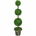 thumbnail image 1 of Gymax 4 Ft Artificial Triple Ball Topiary Tree Greenery Plant Home Office Decor, 1 of 8