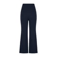 thumbnail image 7 of Vynhevius Plus Size High Waist Flare Leggings for Women, Soft Stretchy Buttery Bootcut Pants with Pockets, Tummy Control Casual Full Length Yoga Leggings, 7 of 7