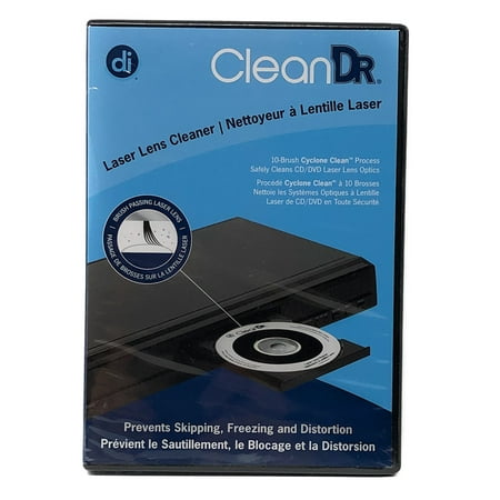 DVD Laser Lens Cleaner for DVD CD Players with 10-Brush Cyclone Clean (Best Disk Cleaner App For Mac)