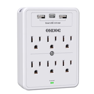 ONDOG Multi Plug Outlet with Surge Protection