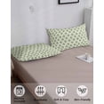 thumbnail image 4 of Abstract Green Pillow Covers King Size, Modern Contemporary Art Vintage Soft Bed Throw Pillowcases Breathable Cooling Long Lumbar Body Pillow Sham Cover for Bed Sofa 20''x40'', 4 of 7