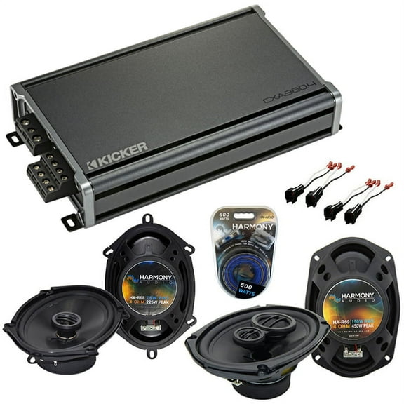 Fits Lincoln Town Car 03-11 Speaker Replacement Harmony R68 R69 & CXA360.4 Amp