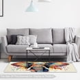 thumbnail image 6 of Elephant Modern Geometric Area Rug - Soft Polyester Floor Mat for Living Room, Bedroom, or Office - Stylish Accent Rug for Home Decor - 5' x 8' Gray and White Rug, 6 of 6