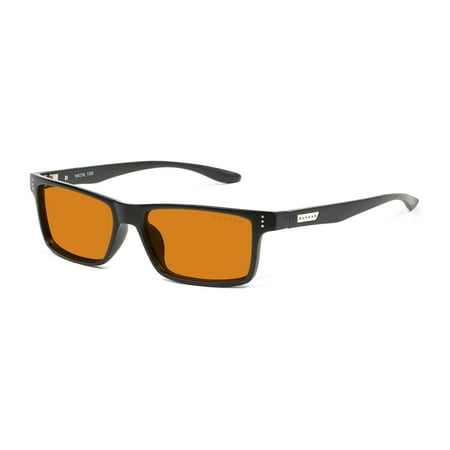 GUNNAR - Vertex Gaming Glasses with Ultraviolet (UV) Light Protection and Blue Light Reduction Max Tint Amber Lenses - Onyx