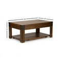 thumbnail image 4 of Steve Silver Arusha Indoor Rustic Rectangle Lift Top Coffee Table with Shelf, Brown, 4 of 12