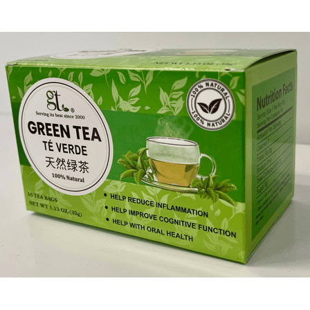 GT Green Tea, 1.13 Ounce Box (16 Tea Bags)