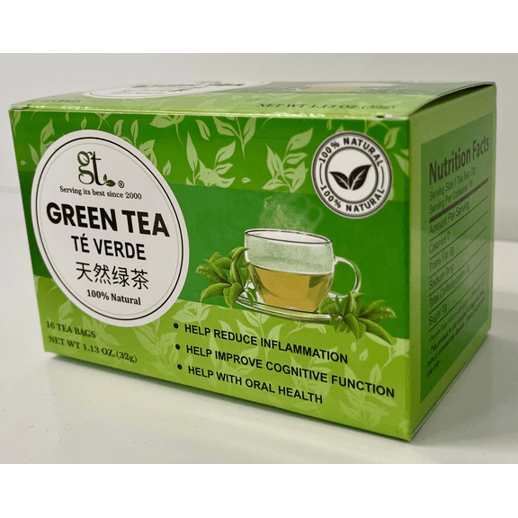 GT Green Tea, 1.13 Ounce Box (16 Tea Bags)
