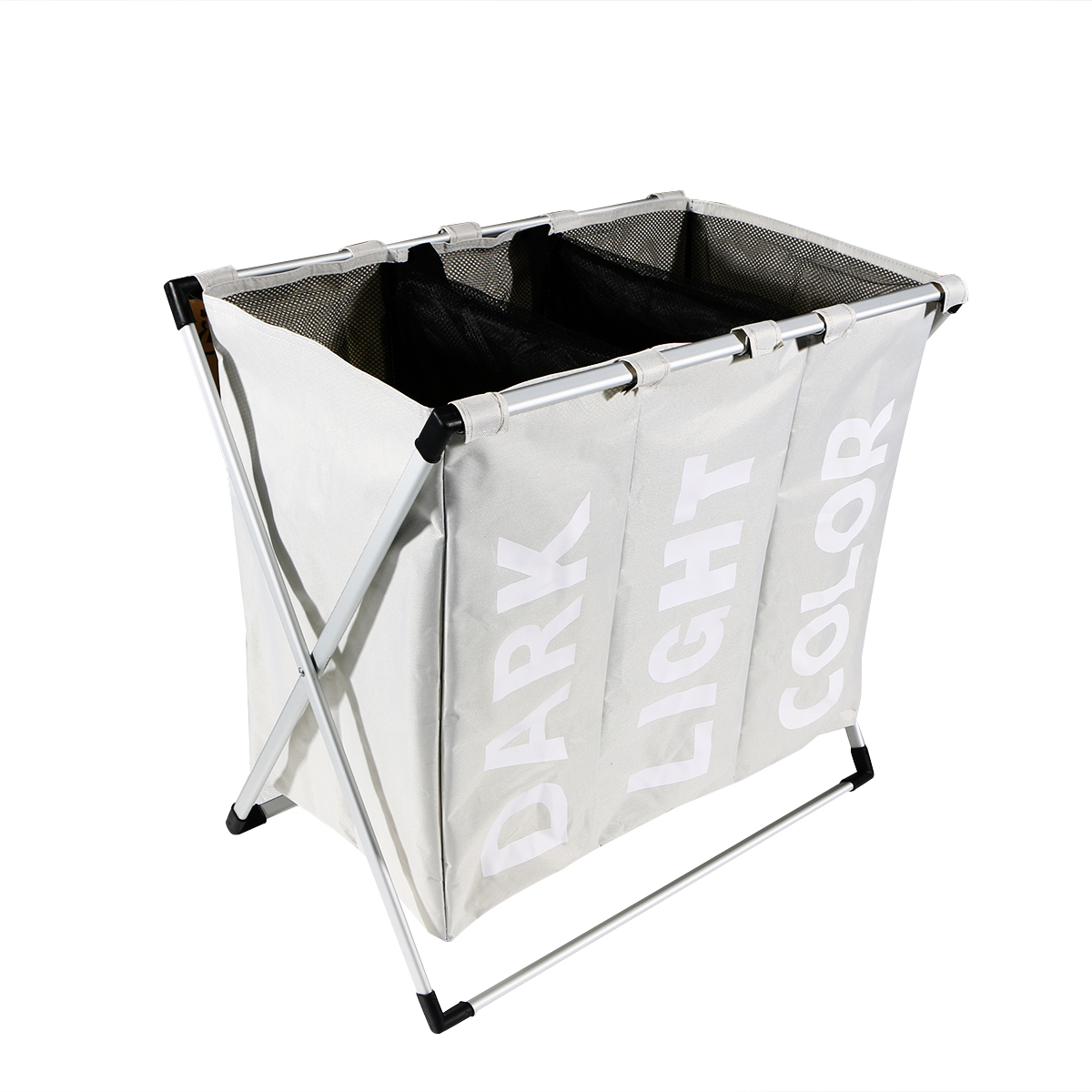 3 compartment laundry basket