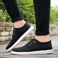 thumbnail image 3 of Dakaela Men's Canvas Slip on Sneakers Fashion Business Casual Shoes Work Running Walking Loafers, 3 of 8