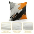 thumbnail image 4 of COMIO Hipple Graffiti Pillowcase Abstract Street Art Pillow Covers Orange Modern Throw Pillow Covers Black White Pillow Covers, 4 of 5