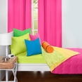 thumbnail image 3 of Crayola Hot Magenta and Laser lemon Reversible Comforter Set, 3 of 6
