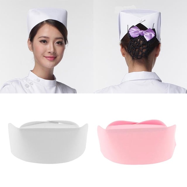 2 uds sombrero de enfermera accesorio disfraces sombreros de enfermera Colco Gorro de enfermera para mujer