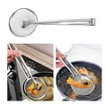 thumbnail image 2 of Colador De Malla De Acero Inoxidable 2 En 1, Filtro Multiusos Para Freír Aceite, Cuchara, Colador, Skimmer Con Clip Para Alimentos Para Cocina Casera Speravity HA013624-00, 2 of 7