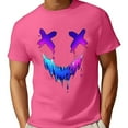 thumbnail image 2 of LIIPEE Men T Shirts Summer Casual Short Sleeve Crew Neck Funny Graphic T Shirt Male Sports Tees Lightweight Comfortable Soft Breathable Daily Tops,Pink,M, 2 of 3