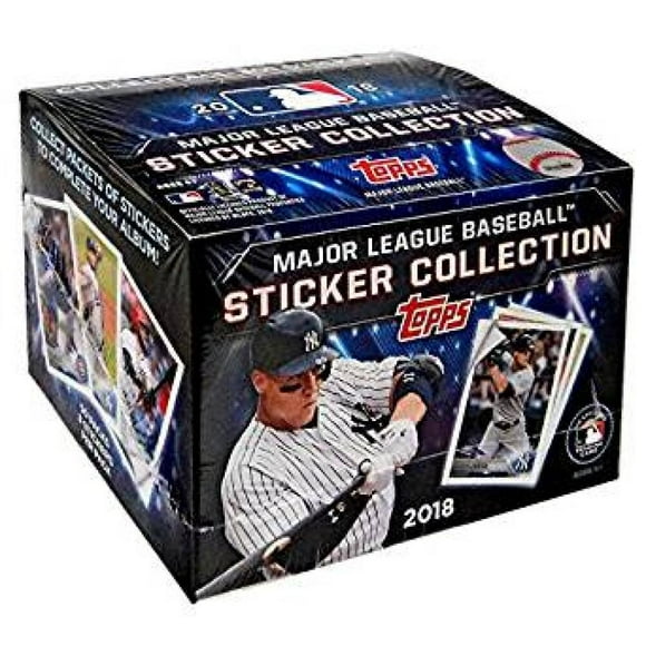 2018 Topps MLB Sticker Collection Baseball Sealed Box - 50/Packs - 8/Cards Pack